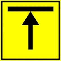 Lp. 8. Tabela 1.cd Naklejki informacyjne i ostrzegawcze. Symbol (znak) bezpieczeństwa lub treść napisu 1, 2 - dotyczy obwodów hydraulicznych I i II przyczepy 9.