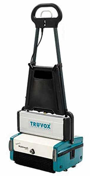 szorowarka walcowa Truvox Multiwash 340 Pump Batery Nowa odsłona multifunkcyjnej szorowarki walcowej Multiwash w wersji bateryjnej Maszyna z uwagi na brak kabla zasilającego dedykowana jest do
