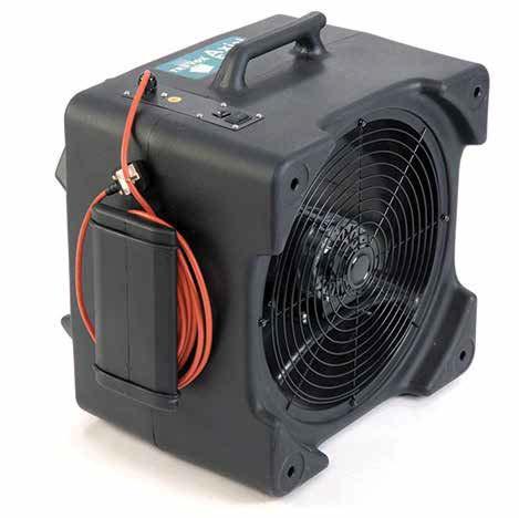 Dmuchawa Truvox Axial Fan Axial Fan to wielofunkcyjny wentylator o szybkim przepływie powietrza. Zapewnia szybkie osuszanie.