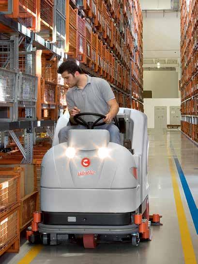 Samojezdne automaty do mycia posadzek klasa Ultra 36 Duże Ultra 100 BS/GS - 120 B/G+LPG - 120 G Dostosowane do