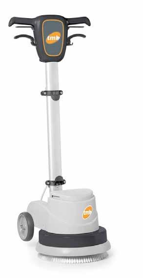Maszyny jednotarczowe tmb TF 33 220-230 Małe Najwęższa szorowarka na rynku - tylko 33 cm średnicy szczotki. Zasilana elektrycznie i wyposażona w przekładnię zębatą-nylonową.