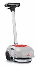 Prowadzone automaty do mycia posadzek Comac Vispa XS dane techniczne Vispa XS szerokość pracy mm 280 wydajność maszyny m 2 /h 900 średnica szczotki (ilość) mm 280 (1) szerokość ssawy mm 325 zbiornik