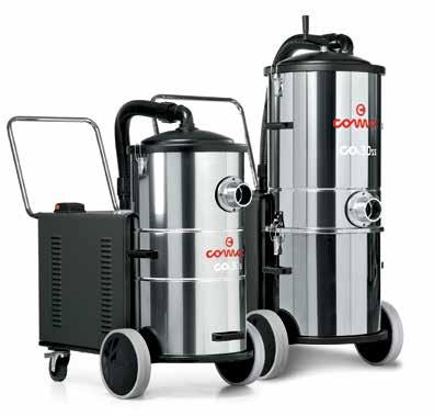 Trójfazowe odkurzacze przemysłowe Comac CA 30 S/SS 400 220-230 Trójfazowy przemysłowy odkurzacz, mobilny, idealny do pracy tam, gdzie przestrzeń robocza jest ograniczona.