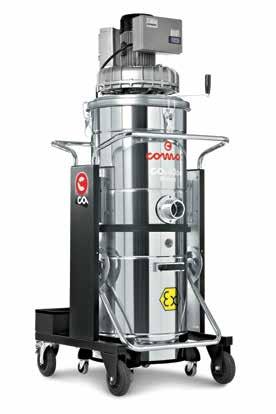 Trójfazowe odkurzacze przemysłowe Comac 400 CA 40.60/100 ON Atex 22 Certyfikowany odkurzacz do sprzątania przestrzeni wymagających zachowania maksymalnego bezpieczeństwa pracy.