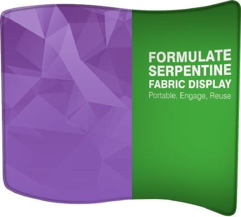 Formulate Łatwa w montażu aluminiowa konstrukcja pod grafikę tekstylną.