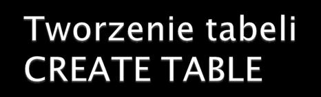 create table ksiazki ( idksiazki int unsigned not null auto_increment primary key, tytul varchar(50) not null, rokwydania int not null, idautora int