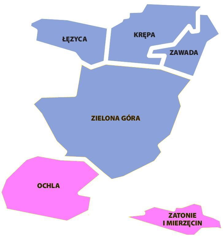 Budowa sieci kanalizacyjnej w mieście i gminie Zielona Góra Łężyca, Krępa, Zawada, Zielona Góra s.