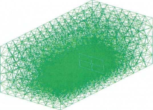koło wiatrowe śmigła Rys. 1. Model 3D przestrzeni nad polem uprawnym (wymiary w metrach) Fig. 1. 3D model ofthe agricultural field space (dimensions in meters) Rys. 2.