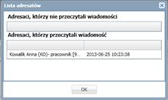 których adresatów w tym celu należy kliknąć ikonę w kolumnie Pokaż adresatów.