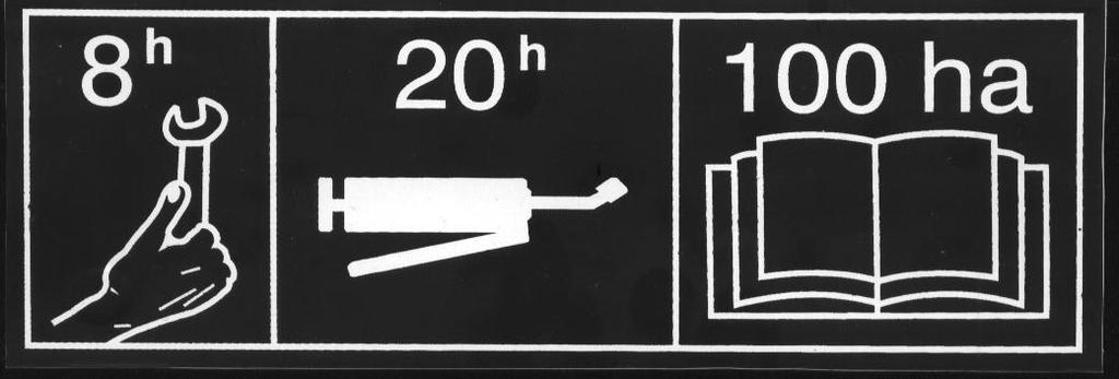6. OBSŁUGA TECHNICZNA Każdorazowo po zakończeniu pracy, jednak nie rzadziej jak co 20 godzin pracy, wał należy przesmarować, oczyścić z ziemi i dokonać przeglądu połączeń i zespołów.
