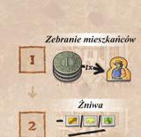Dodatkowe elementy W tym scenariuszu uzupełnijcie komponenty z podstawowej wersji gry o poniższe elementy: 1 plansza scenariusza Pojedynek 1 plansza akcji Dom burżuazji 9 neutralnych znaczników