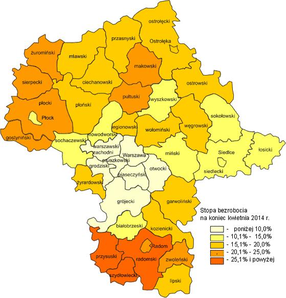 2. Stopa bezrobocia W porównaniu z innymi krajami Unii Europejskiej (według wyliczeń Eurostat) stopa bezrobocia w końcu marca 2014 r. w Polsce wynosiła 9,6% (przy średniej w Unii Europejskiej 10,5%).