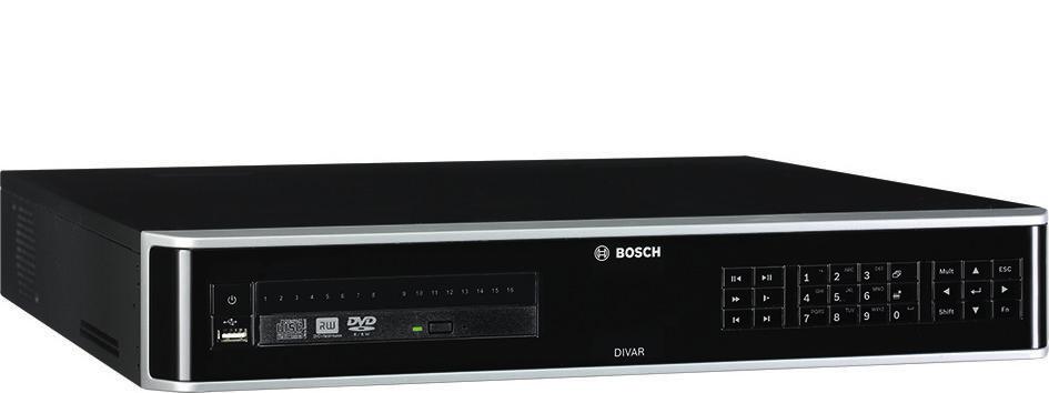 Wideo Hybrydowy rejestrator DIVAR 5000 Hybrydowy rejestrator DIVAR 5000 www.boschsecrity.pl APP H.265 Hybrydowy zapis obraz z maks.