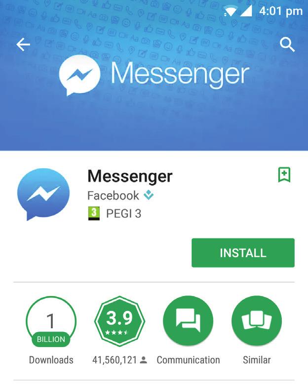 Instalacja w systemie Android 1. Otwórz Sklep Play. Facebook Messenger jest dostępny bezpłatnie w Sklepie Play. a. Możesz również otworzyć stronę Messenger w sklepie bezpośrednio.