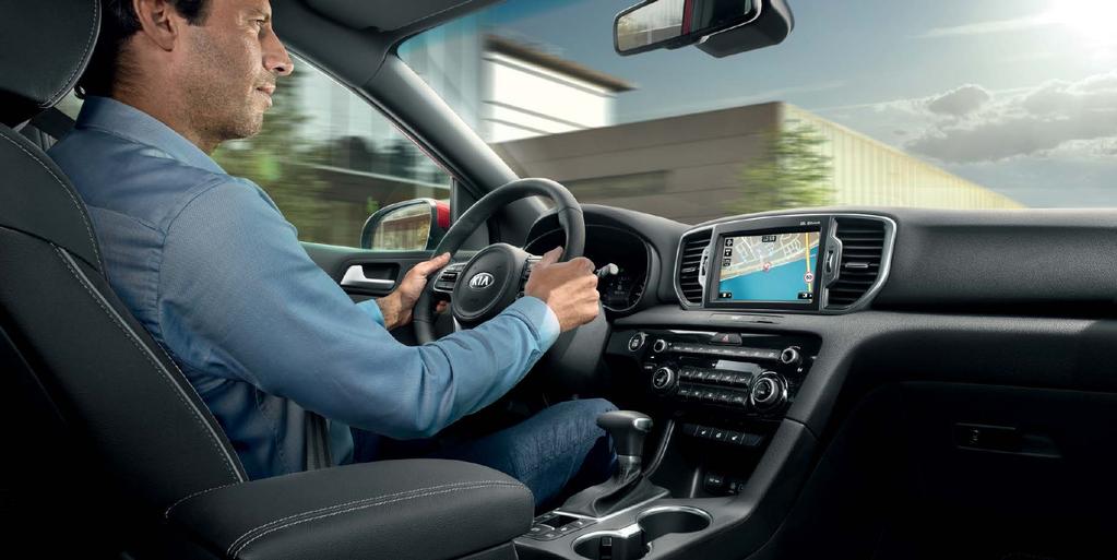 Stylistyka wnętrza wersji GT Line Sportowy charakter Wnętrze nowej Kia Sportage w wersji GT Line