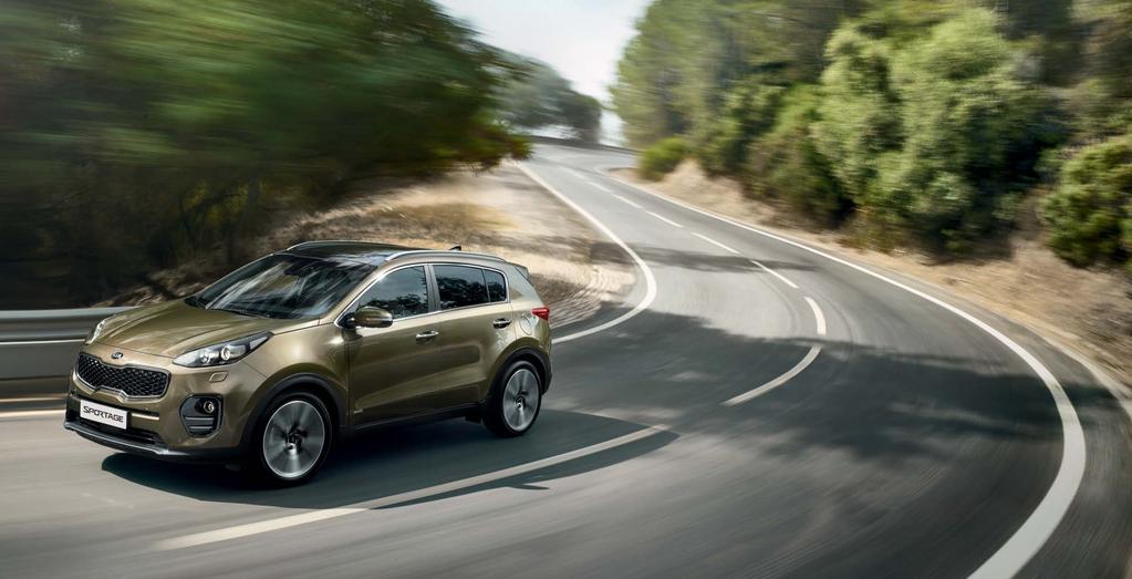 Stylistyka zewnętrzna Imponuje niezależnie od otoczenia Nowa Kia Sportage wyróżnia się w każdym otoczeniu.