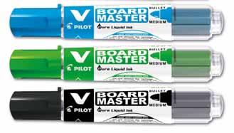 VIII ARTYKUŁY DO PISANIA I KORYGOWANIA markery suchościeralne / do flipchartów MARKER SUCHOŚCIERALNY Z WYMIENNYM WKŁADEM V BOARD MASTER PILOT Produkt, który stanowi rewolucję technologiczną w