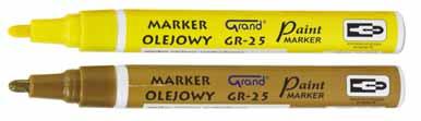 VIII ARTYKUŁY DO PISANIA I KORYGOWANIA markery olejowe MARKER OLEJOWY PX-20/PX-21/PX-30/PX-203 UNI Profesjonalne markery olejowe do znakowania wszystkich powierzchni: szorstkich, gładkich i tłustych