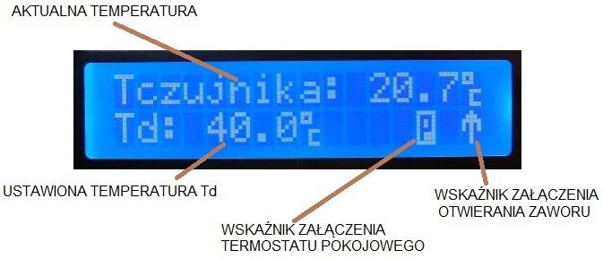 OBSŁUGA STEROWNIKA: Po pierwszym włączeniu sterownika należy ustawić parametry poprzez menu sterownika i wyjść z menu do ekranu głównego (ustawione parametry są pamiętane nawet po odłączeniu