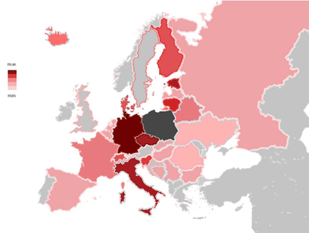 Sprzedaż 1Q 2017 w ujęciu geograficznym strona 9 Udział sprzedaży krajowej i eksportu w przychodach 1Q 2017 16,4% 1Q 2016 12,6% 2016 14,0% 2015 8,0% 2014 8,8% 2013 9,6% 2012 87,7% 11,6% Rynki