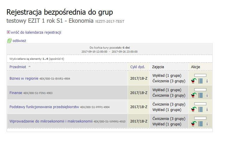kiedy się ona rozpocznie / zakończy.