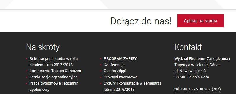 ETAPY ZAPISU Krok 1. Odwiedzamy stronę internetową : www.ezit.ue.