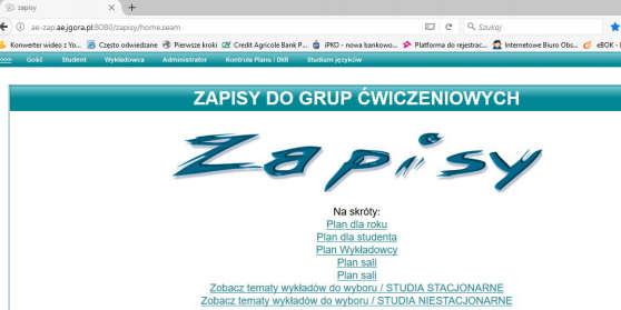 znajduje się menu NA SKRÓTY z którego wybieramy opcję PROGRAM