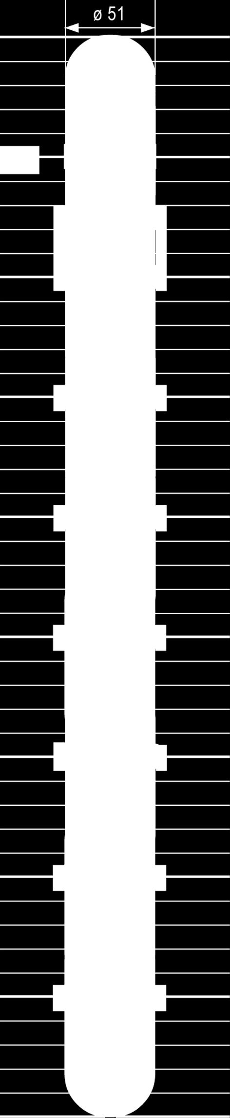 .. Pływak L (mm) Objętość (cm 3 ) Waga (g) Wysokość nominalna Wysokość wynurzenia w mm 0 10 20 30 40 50 60 70 80 90 100 110 120 130 140 150 160 170 180 190 200 210 220 230 240 250 260 270 280 290 300