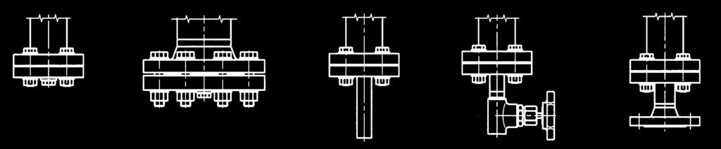 zamówienia Model / wersja / Przyłącze procesowe/ średnica komory Bypass / Odległość międzykołnierzowa (M) M.