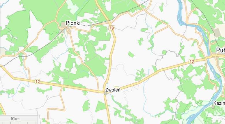 between Siekierka profile (Zwoleńka) and Plachty Stare profile