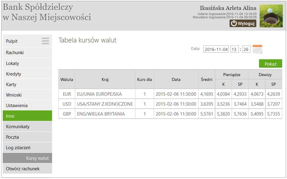 Poczta o upłynięciu daty ważności dowodu osobistego, o ile taka została odnotowana w banku.