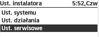 3. Ustawienia serwisowe Maksymalna prędkość pompy obiegowej: Ustaw natężenie przepływu, maks. wydajność i wł. / wył. / odpowietrzenie. Przepust.: XX:X l/min Max wyd.