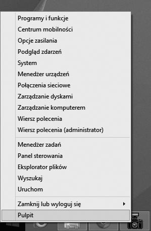 W tym celu klikamy prawym przyciskiem myszy wybrany kafelek, a następnie klikamy Odepnij od ekranu startowego. Przyjrzyjmy się teraz przyciskowi Start.