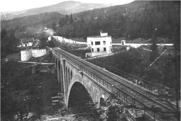Rys. 10. Wiadukt w Jamnej, ok. 1935 r.
