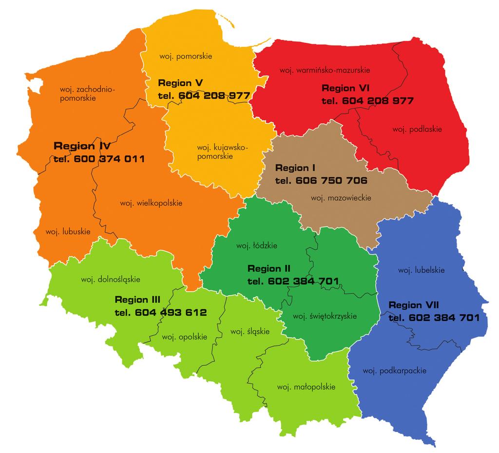 REGIONALNI PRZEDSTAWICIELE HANDLOWI PIKTOGRAMY - LEGENDA klasa zabezpieczenia wyrobu czujnik tlenku węgla (czadu) ilość kluczy w komplecie czujnik dymu grubość drzwi do zastosowania zamka czujnik