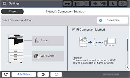 Połączenie 2. Dotknij pozycji Router. 3. Dotknij pozycji Rozpocznij konfigurację. 4. Dotknij pozycji Ustawienia Wi-Fi.