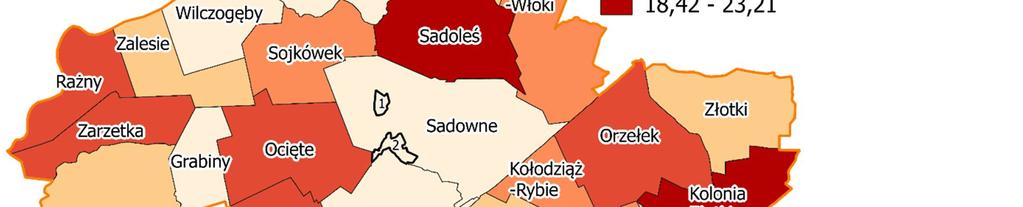 Sadownem Bezpłatne dożywianie dzieci W 2016 roku z bezpłatnego dożywiania na terenie gminy Sadowne korzystało 185 dzieci. Najwięcej takiej pomocy świadczono na terenie sołectwa Sadowne i Sadoleś.