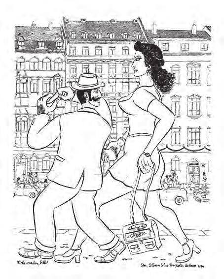 st ovaj puta na poseban i dokumentaristički način - uvrštene su i neke poznate karikature gastarbajterstva I. generacije: Gastarbajterska sudbina,1974.