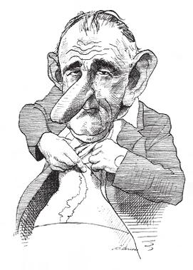 LEGENDA PORTRET KARIKATURE David Levine, umjetnik koji je duhovitim karikaturama ilustrirao New York Review of Books više od 40 godina, umro je krajem prošle godine u 83 godini života.