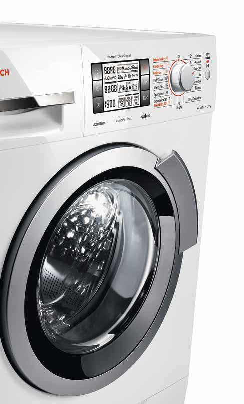 www.bosch-home.pl 23 Praktyczne dwa w jednym funkcjonalność i komfort Pralko-suszarka jest idealnym rozwiązaniem przy braku miejsca na dwa urządzenia.