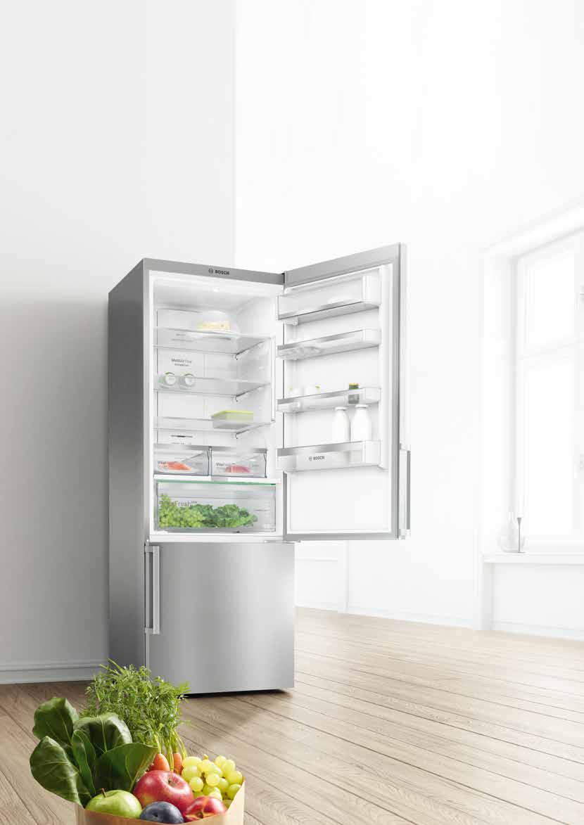 84 www.bosch-home.pl Chłodziarko-zamrażarki Bosch. VitaFresh inteligentne chłodzenie.