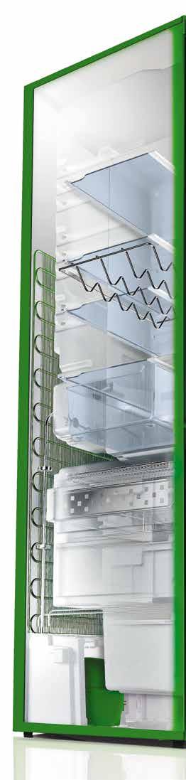 VitaFresh plus VitaFresh plus 0 C szuflady dwukrotnie przedłużające świeżość produktów przez obniżenie temperatury i ustawienie przyciskiem odpowiedniej wilgotności.