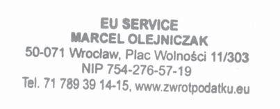 1. 1. Zleceniobiorca przyjmuje do realizacji przygotowanie i wysłanie do właściwego zagranicznego urzędu skarbowego wniosku o świadczenie Zorgtoeslag (dofinansowanie do ubezpieczenia zdowotnego). 2.