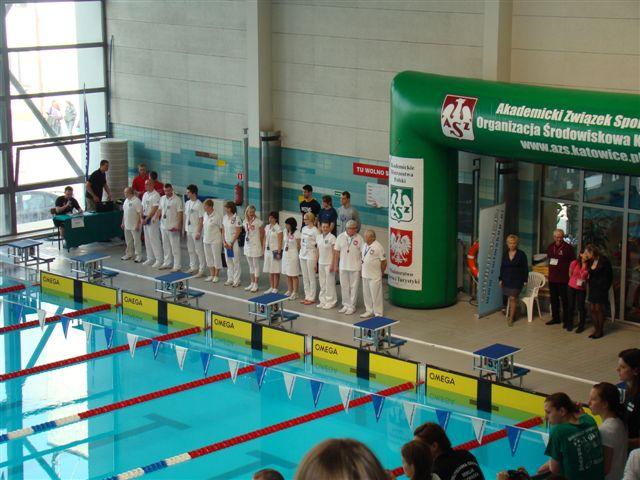 Akademickie Mistrzostwa Polski w Pływaniu, Katowice 16.04.2011 r. W dniu 14 maja 2011 r.