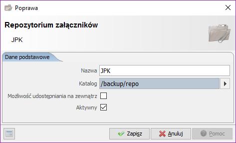 strona 11 z 47 Uzupełniamy dane: Nazwa Repozytorium