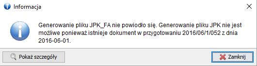 strona 30 z 47 Rodzaj daty data według, której mają zostać przedstawione dokumenty w pliku JPK. Przykład Jeżeli Urząd Skarbowy poprosi o plik od 01 31.05.