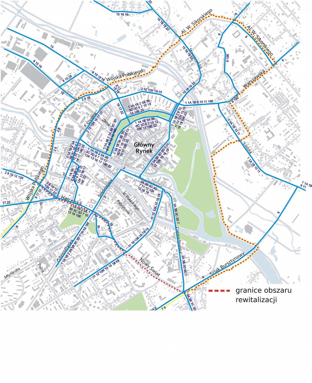 mających na celu ograniczenie tej formy transportu w podróżach do centrum i zastąpienie jej komunikacją miejską, transportem rowerowym i ruchem pieszym..4.
