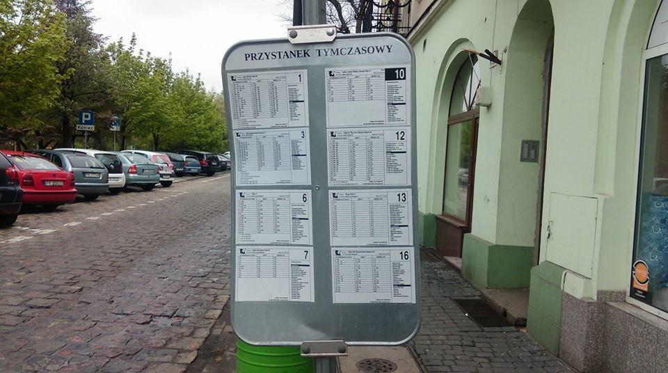 Rysunek 21. Przystanek tymczasowy na ul. Parczewskiego [Opracowanie własne].