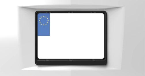 System mocowania tablicy rejestracyjnej zabezpiecza ją przed wypadnięciem w czasie jazdy i podczas mycia pojazdu.