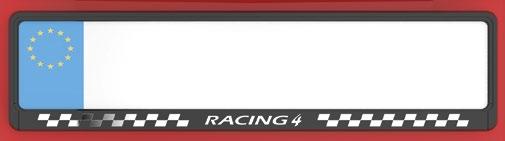 MONTE CARLO frames with ADVERTISING OVERPRINT Product description A two-piece frame with a clip rail for a single line car registration plate.